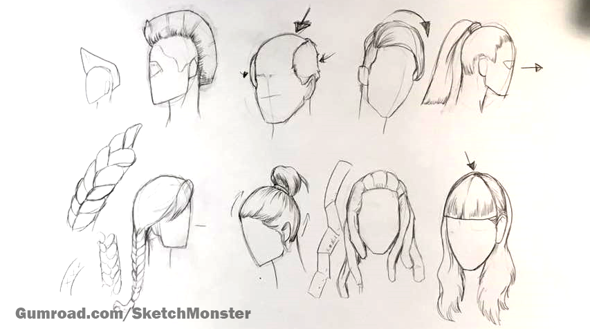 1 Biggest Mistake When Drawing Hair Ever! - Easy Stuff to Draw - Art  Tutorials and Drawing Ideas for Beginners