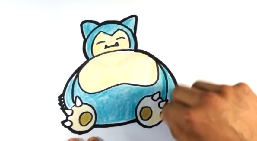 How To Draw Snorlax From Pokemon Pokemon Go Easy Things To Draw Easy Stuff To Draw Art