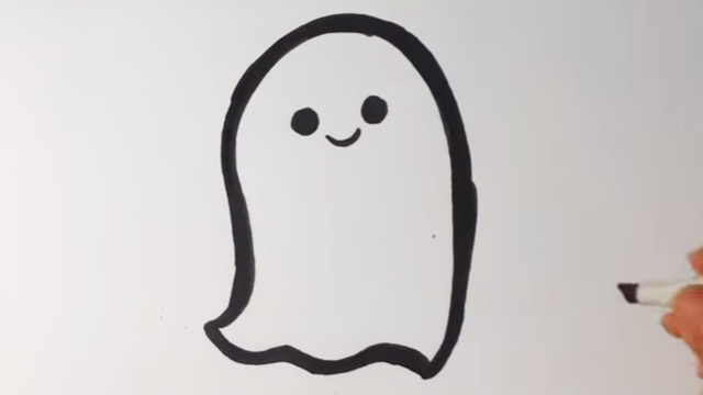 How to Draw a Cute Ghost 1 – Halloween Drawings - Easy Stuff to Draw ...