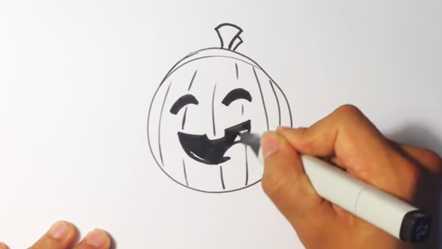 How to Draw a Cute Jack-o-Lantern – Halloween Drawings - Easy Stuff to ...